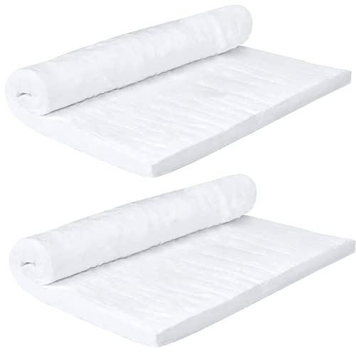 Cedolio 2 PCS 24" x12" x1" (Thick) Ceramic Fiber Blanket Fireproof Insulation Baffle Rated to 2400F, High-Temperature Resistance for Stoves, Kilns, Forges - Image 1