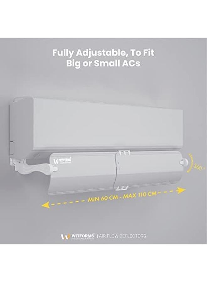 Witforms Premium Adjustable Ac Air Deflector Easy Installation Adjustable Size To Fit All Sizes Of Air Conditioners - Image 4