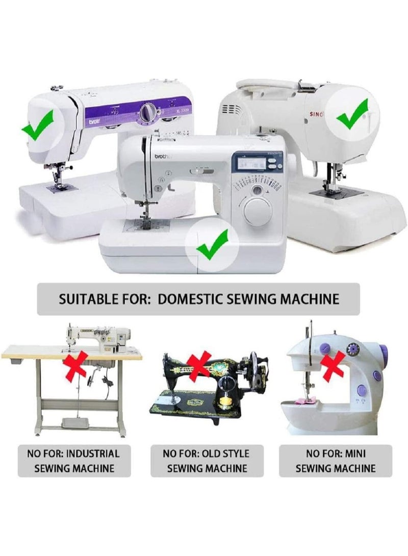 6 Sizes Rolled Hem Presser Foot, Wide Rolled Hem Foot Set & Narrow Hemmer Foot Set for Brother Singer Janome Low Shank Sewing Machine Use Rolled Hem Presser Foot - Image 3