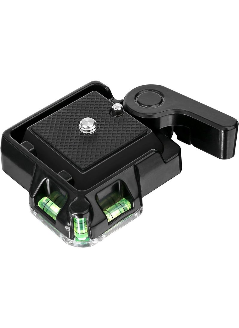 Konsait Konsait Camera Camcorder Tripod Monopod Ball Head QR40 Quick Release Plate Clamp Adapter with Plate Double Insurance Button for DSLR Camera Tripod Ball Head  - Image 1