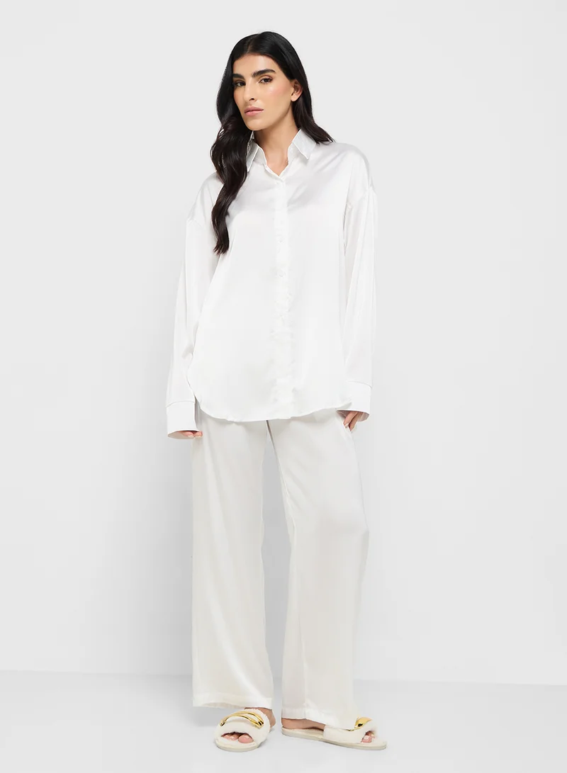 خزانة Loose Fit Top & Pant Pyjama Set