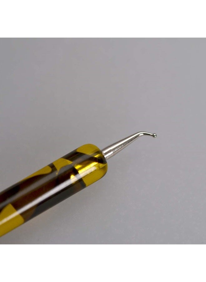 Rolabling 2-Way Professional French Nail Art Brush Dotting Pen 100% Kolinsky Sable Brush for Acrylic UV Gel Nail Art Design Dotting Brush Tool - Image 4