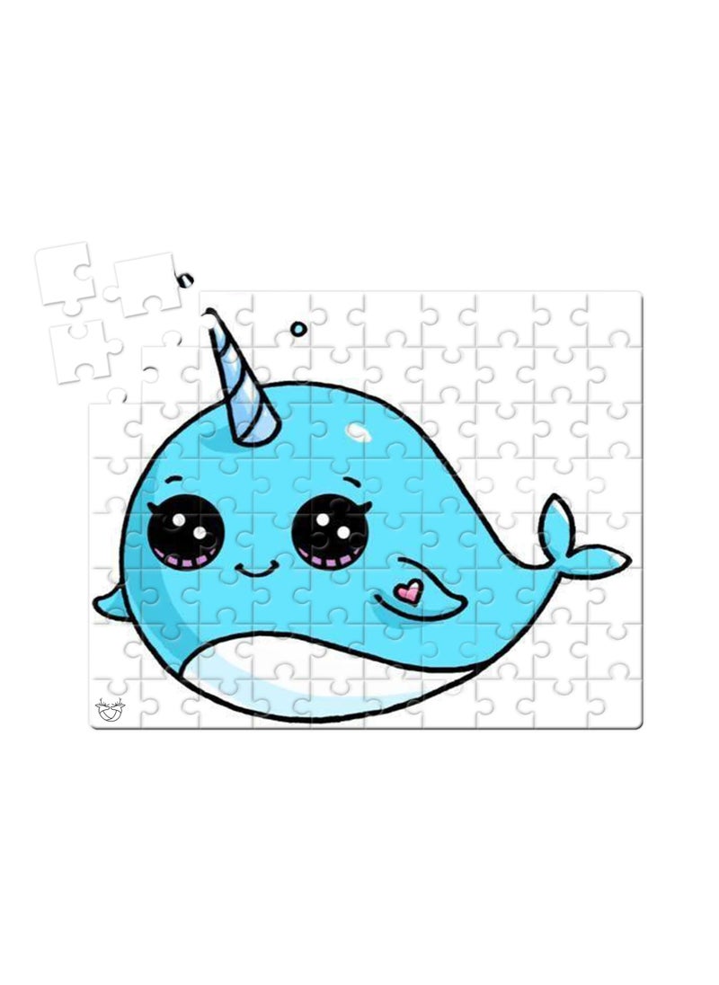 Reeman Design Puzzle printed with a narwhal design 