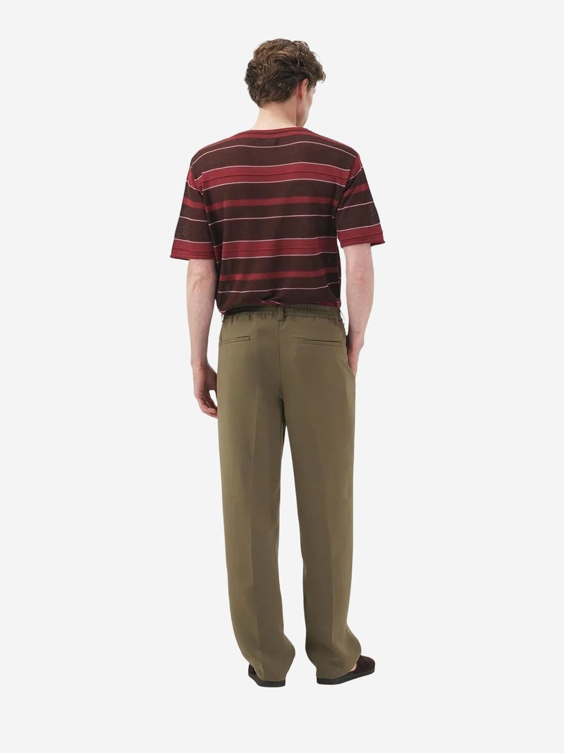 GIESTO High Waist Pleated Straight Leg Trousers - Image 3