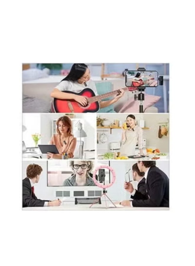 K9 Compact wireless phone microphone with multi-connectivity receiver and noise-reducing foam cover; suitable for recording, video, and live streaming – Black. - Image 2