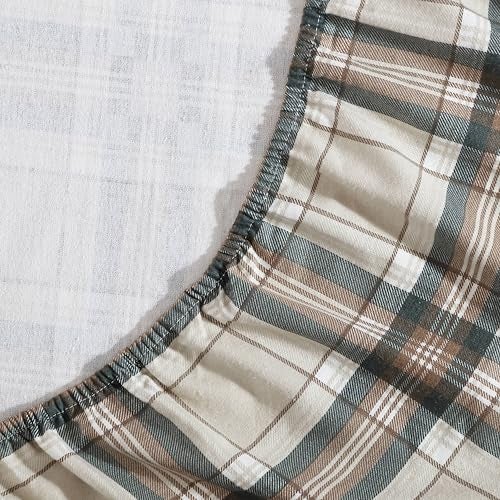 Eddie Bauer - Queen Sheets, Cotton Flannel Bedding Set, Brushed For Extra Softness, Cozy Home Decor (Edgewood Plaid, Queen) - Image 2
