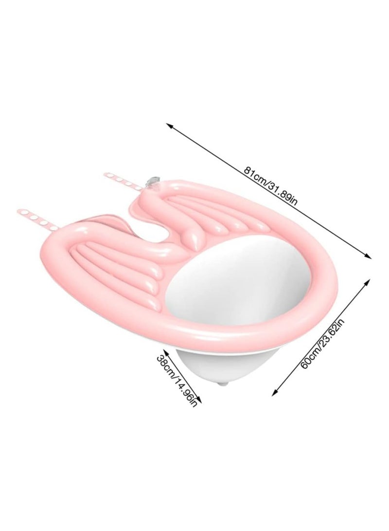 general Inflatable Hair Washbasin Mobile Shampoo Sink Portable Hair Washing Basin Sink with Air Pump and Drainage for Disabled Elderly Pregnant Women - Image 2