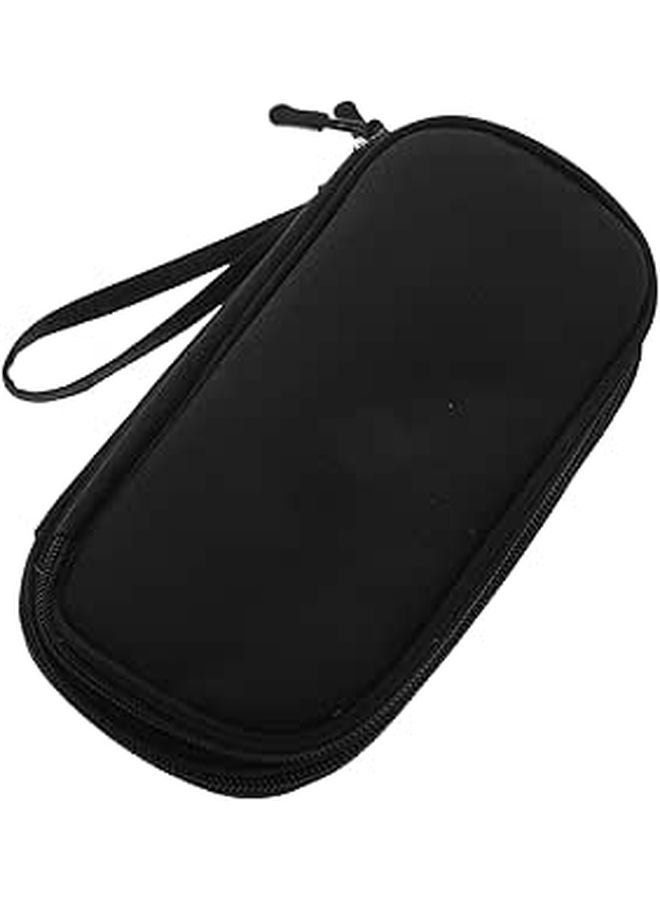 Double Layer Cable Organizer Bag Portable Storage Pouch For Electronics Travel Black - Image 1
