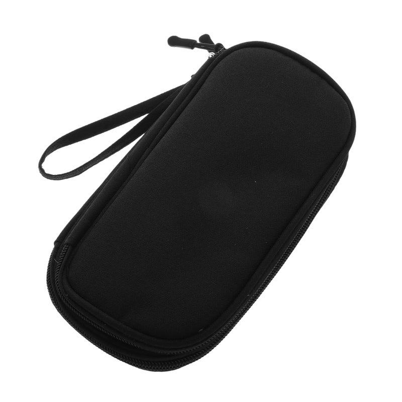 Double Layer Cable Organizer Bag Portable Storage Pouch For Electronics Travel Black - Image 2