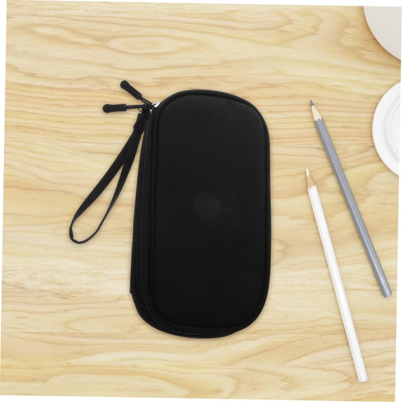 Double Layer Cable Organizer Bag Portable Storage Pouch For Electronics Travel Black - Image 5