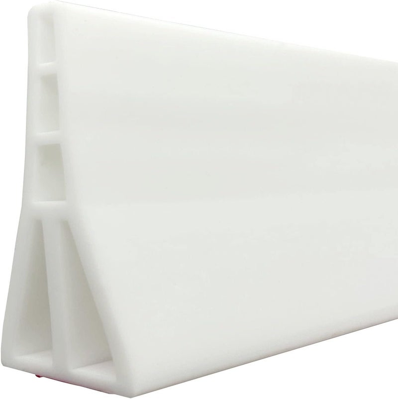 Ynotus 3.5" High Collapsible Shower Threshold Water Dam 59"Shower Water Splash Guard Shower Threshold Barrier Water Stopper To Keep Water In Shower Dry And Wet Bathroom - Image 1