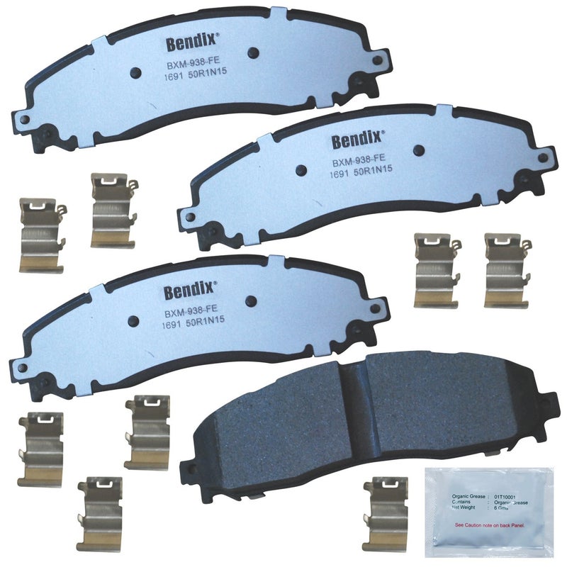 Bendix Fleet Metlok MKD1691FM Semi-Metallic Rear Brake Pads for Ford F-250 Super Duty 2022-2013, F-250 Super Duty 2024, F-350 2016-2013, F-350 Super Duty 2022-2013, F-450 Super Duty 2015-2013 - Image 3