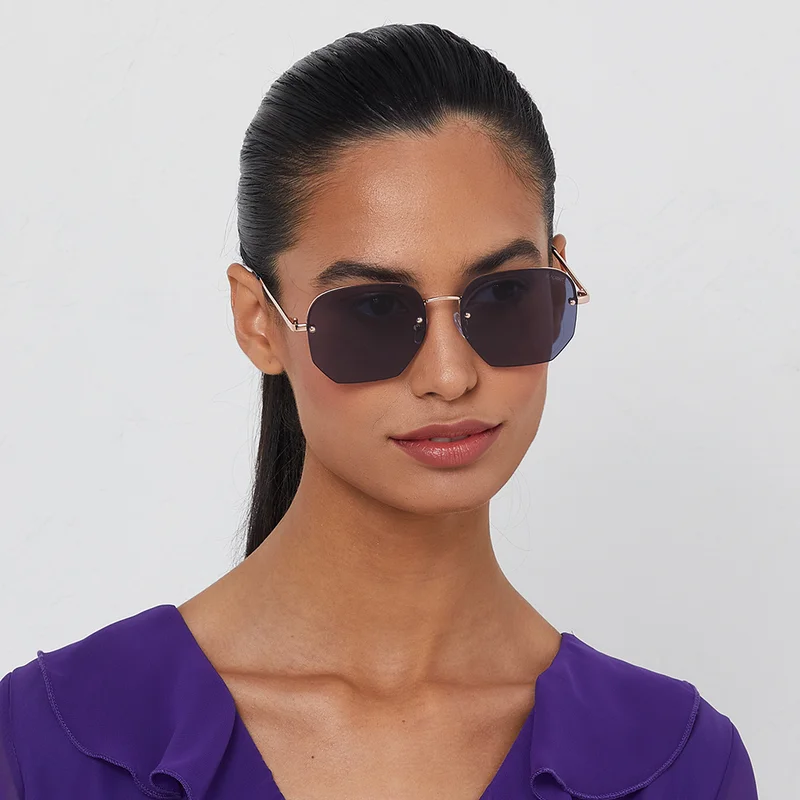 Blackout Women's BlackOut NINA - Geometric - Rimless - Sunglasses