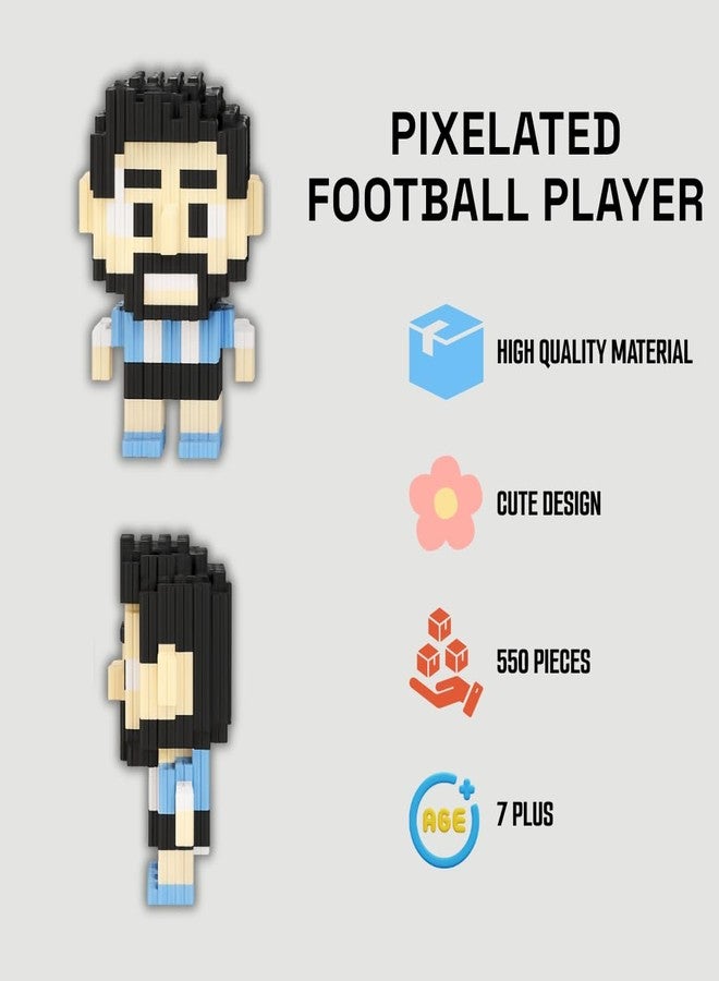 Tresneria 3D Gift Bag with Character Kit, Return Gift Set, Ages 7+ (Pixelated Footballer, Set of 5) - Image 3