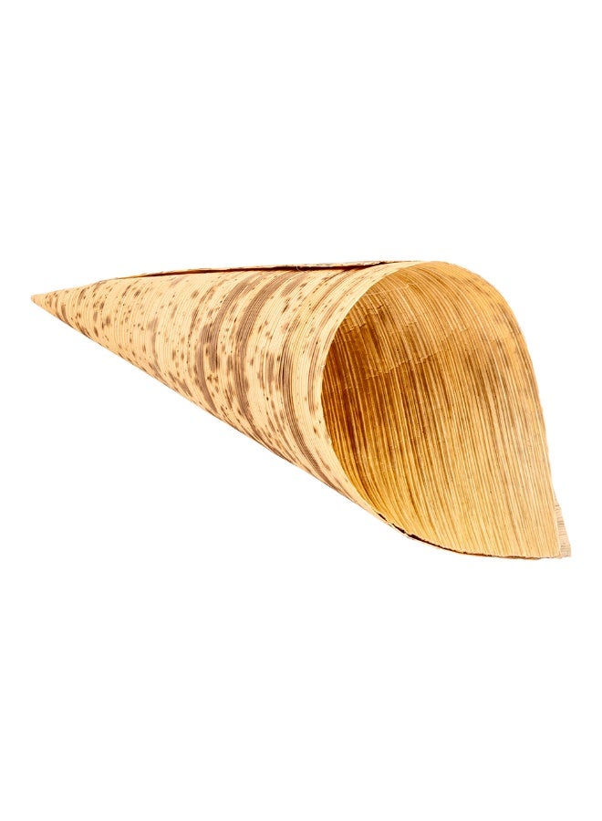 Restaurantware Bamboo Cone, Wooden Food Cone, Bamboo Food Cone - Perfect For Catering, Restaurants & Food Trucks - Medium 2" x 5" - 2.5 oz - 200ct Box - Image 1