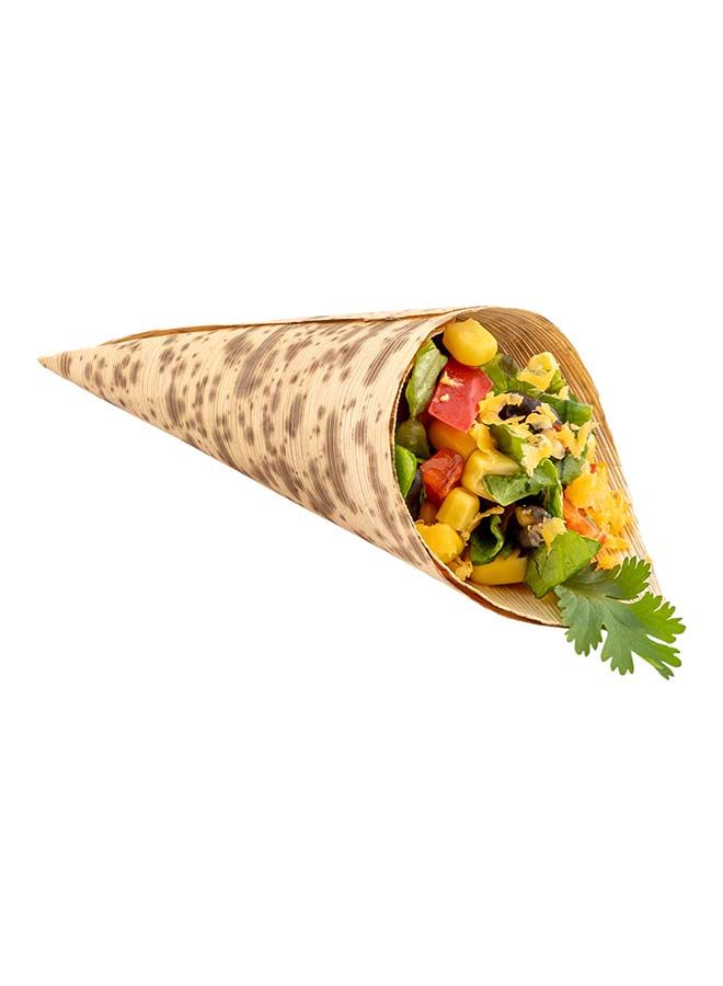 Restaurantware Bamboo Cone, Wooden Food Cone, Bamboo Food Cone - Perfect For Catering, Restaurants & Food Trucks - Medium 2" x 5" - 2.5 oz - 200ct Box - Image 4