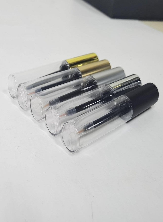 COSIDEA 12PCS Empty plastic Matte Silver 10ml Eyeliner tubes packing Vials Bottle Containe Eyeliner Brush Applicator for DIY Eyelash Growth Oil - Image 4