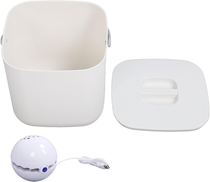 TOPINCN Mini Dishwasher, ABS and PC Portable USB Dishwashing Machine 18W, 45KPa Deep Cleaning, Auto Shutdown, Bucket and Sink Use for Home Kitchen Apartment (White Bucket) - Image 3