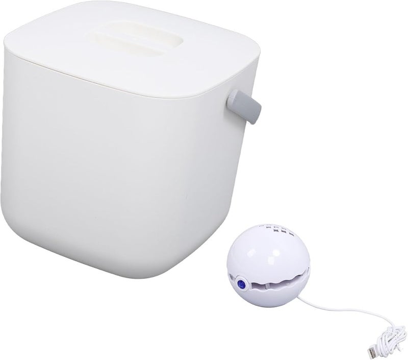 TOPINCN Mini Dishwasher, ABS and PC Portable USB Dishwashing Machine 18W, 45KPa Deep Cleaning, Auto Shutdown, Bucket and Sink Use for Home Kitchen Apartment (White Bucket) - Image 2