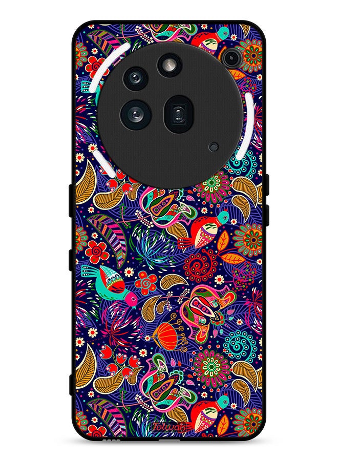 Tolwak Nothing Phone (3a) Pro Protective Case Cover Pattern Colorful Birds Leaf Flowers - Image 1