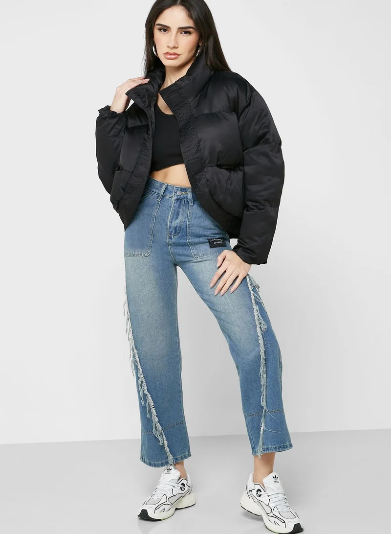 Ginger Ripped Seam Pocket Detail Jeans