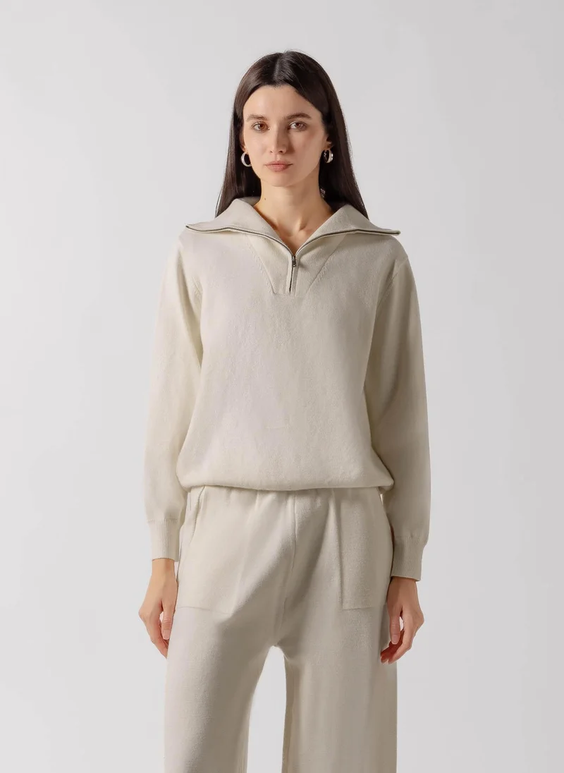 شايبس CASHMERE BLEND QUARTER ZIP SET