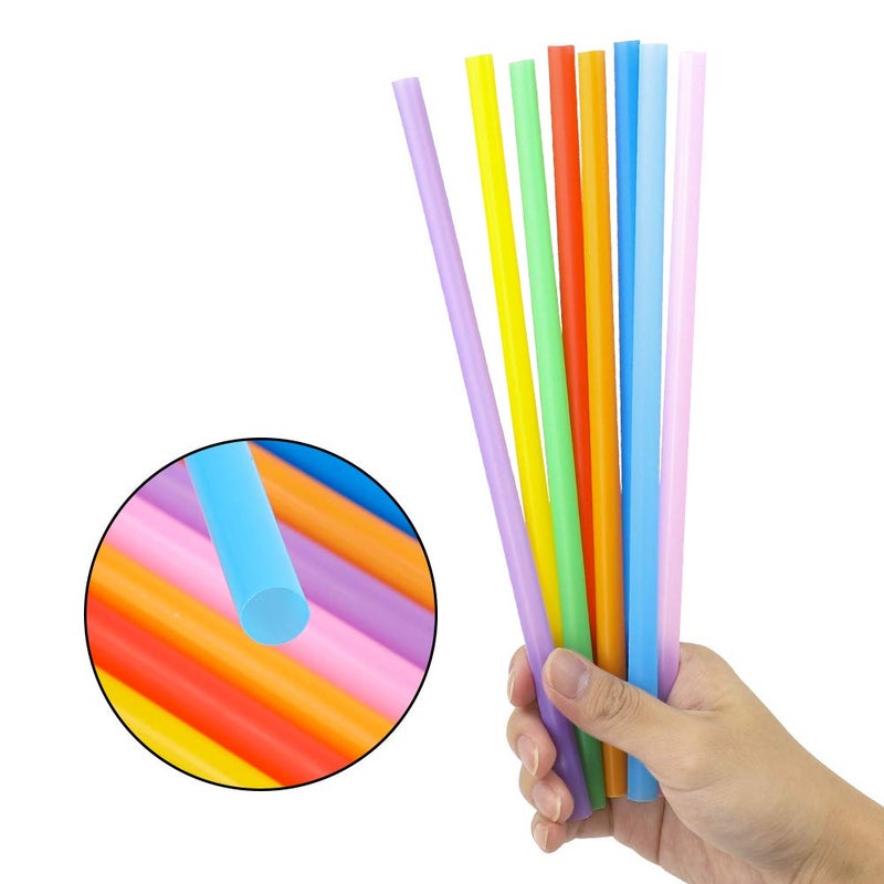 Tomnk 120 Pack Smoothie Straws  10.3 Inches Straws Disposable  Boba Straws Plastic Straws Straws Drinking Plastic - Image 3