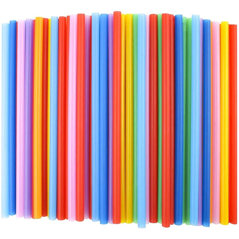 Tomnk 120 Pack Smoothie Straws  10.3 Inches Straws Disposable  Boba Straws Plastic Straws Straws Drinking Plastic - Image 1