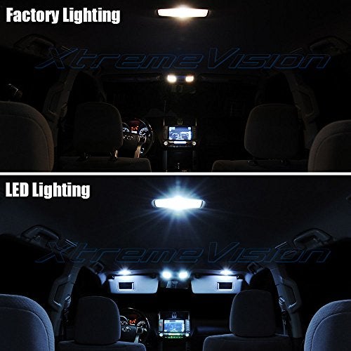 XTREME VISION إضاءة LED داخلية XtremeVision لفورد إكسبلورر 2000-2005 (12 قطعة) مجموعة إضاءة داخلية بيضاء باردة + أداة تركيب - Image 3