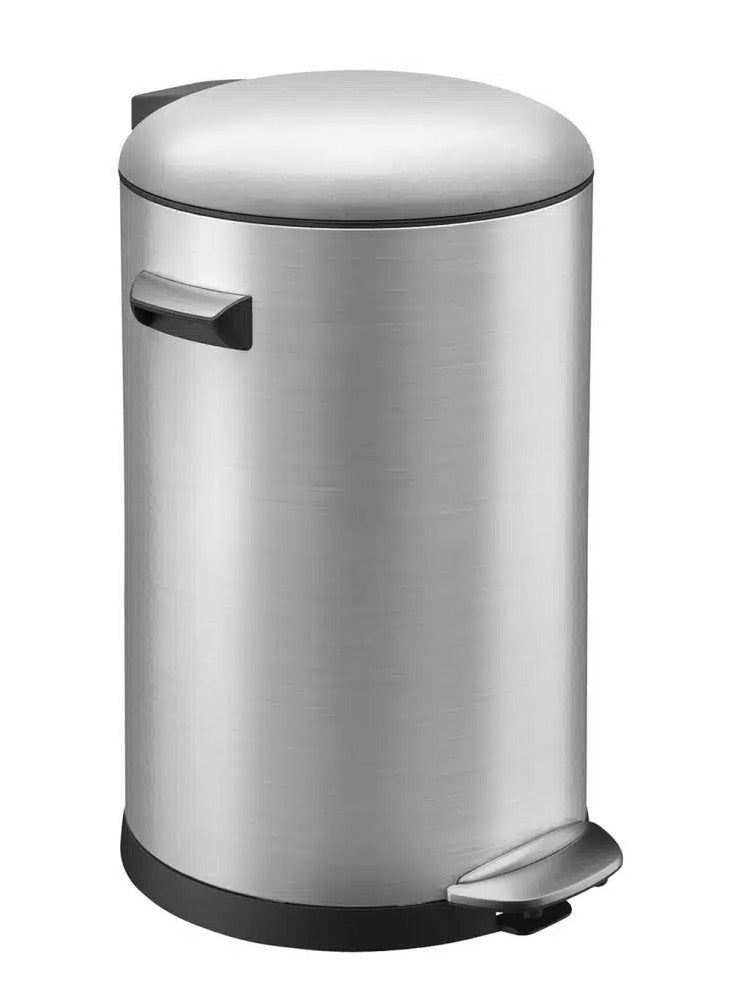 EKO BELLE SERIES | Brushed Stainless Steel Finish | Soft-Closing | Fingerprint-Resistant | Deluxe Pedal Trash & Garbage Bin | Multiple Sizes ( 5 - 30 L) To Suit Different Places | 12 Liters - Image 1