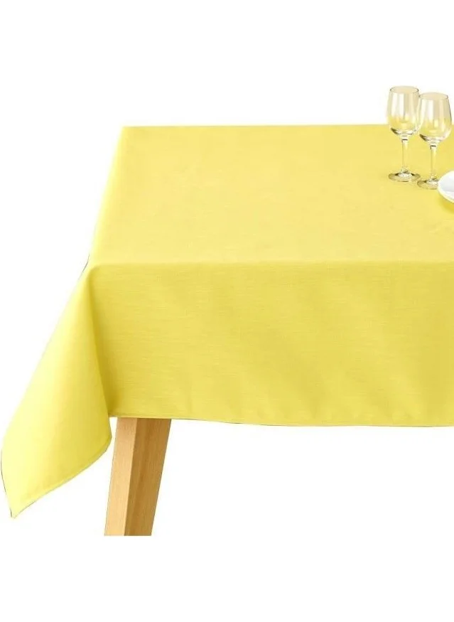 Altın Pamuk Golden Cotton Duck Fabric Tablecloth Stain Resistant Yellow Option Listing