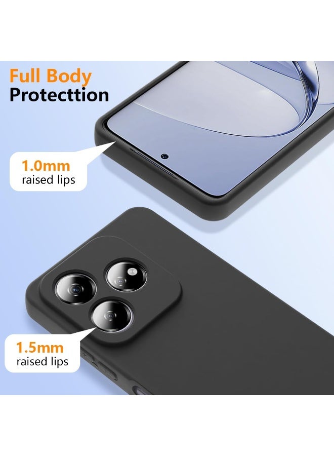 Case for Honor 400 Lite 5G Soft Flexible Slim Fit TPU Back Cover Matt Black Protective Rubber Case with Camera Protection Designed for Honor 400 Lite - Image 3
