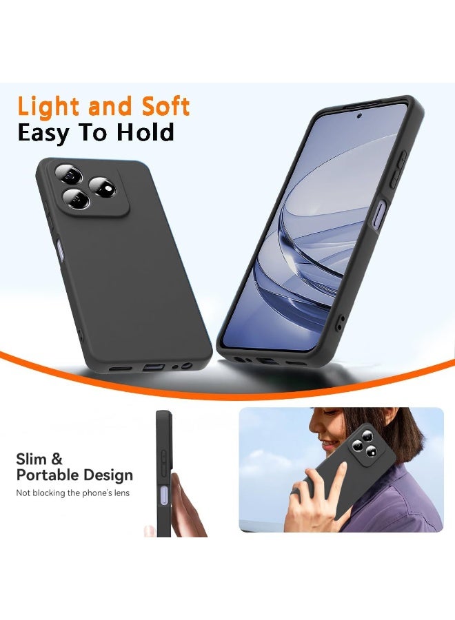 Case for Honor 400 Lite 5G Soft Flexible Slim Fit TPU Back Cover Matt Black Protective Rubber Case with Camera Protection Designed for Honor 400 Lite - Image 5