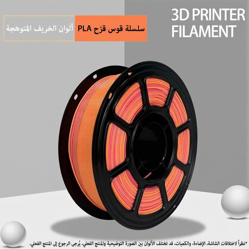 PLA rainbow series 3D printer filament, 1.75 mm macaron gradient colors, 1 kg net spool, fits Bambu Lab and  Creality - Image 5