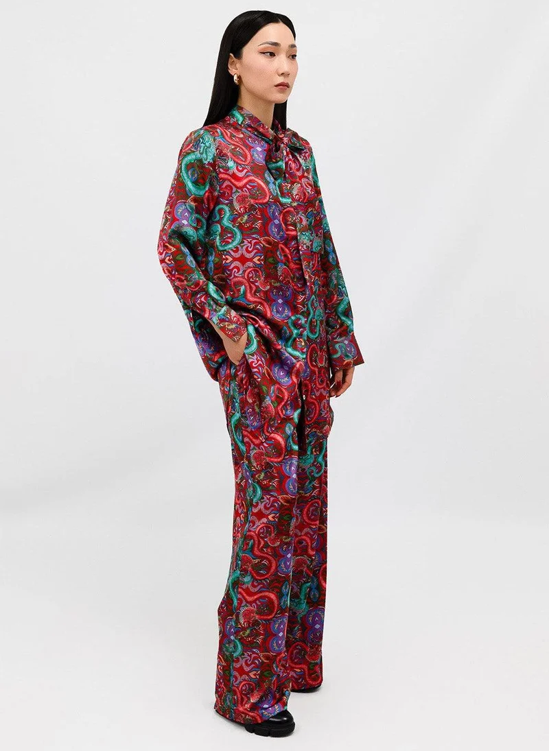 Janara Jones  Fantasy Satin Sahara Trousers for Women | Best Price UAE