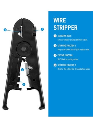 1PCS Wire Stripper with Knob Dual Purpose Network Tool for Peeling and Cutting Rotating Manual Stripper Tool Accessories - pzsku/Z2BCE8D2D5C229EC278E1Z/45/1745924290/9f46910b-417a-4718-b078-e98bcebcb3a6