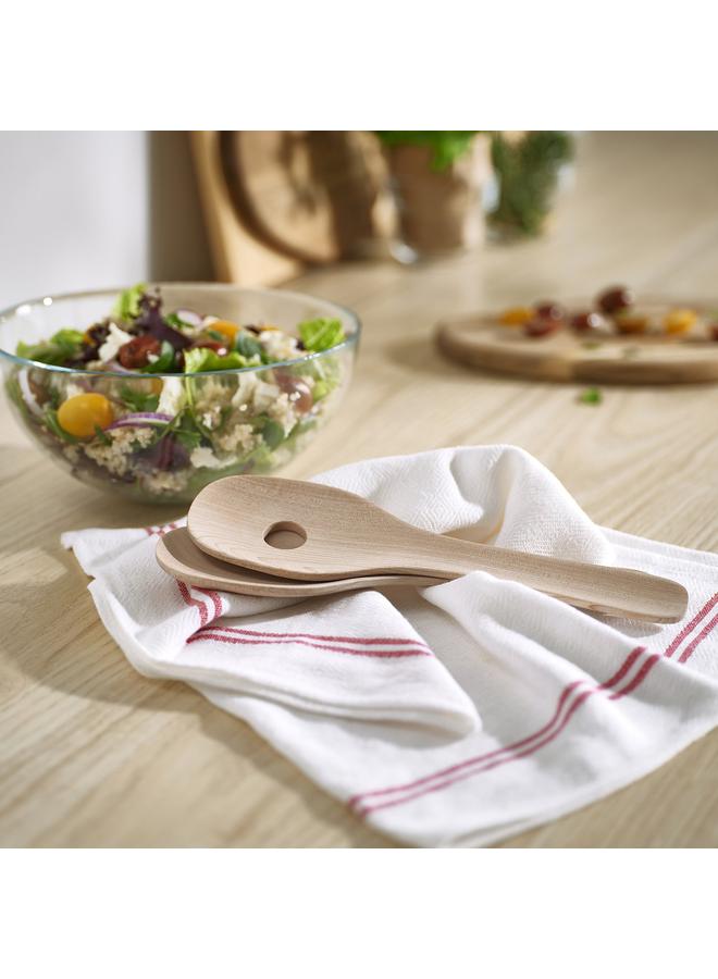 Zaboon 2-Piece Salad Servers Set, Solid Birch - Image 4