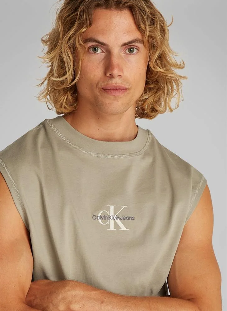 كالفن كلاين جينز Monologo Sleeveless T-Shirt