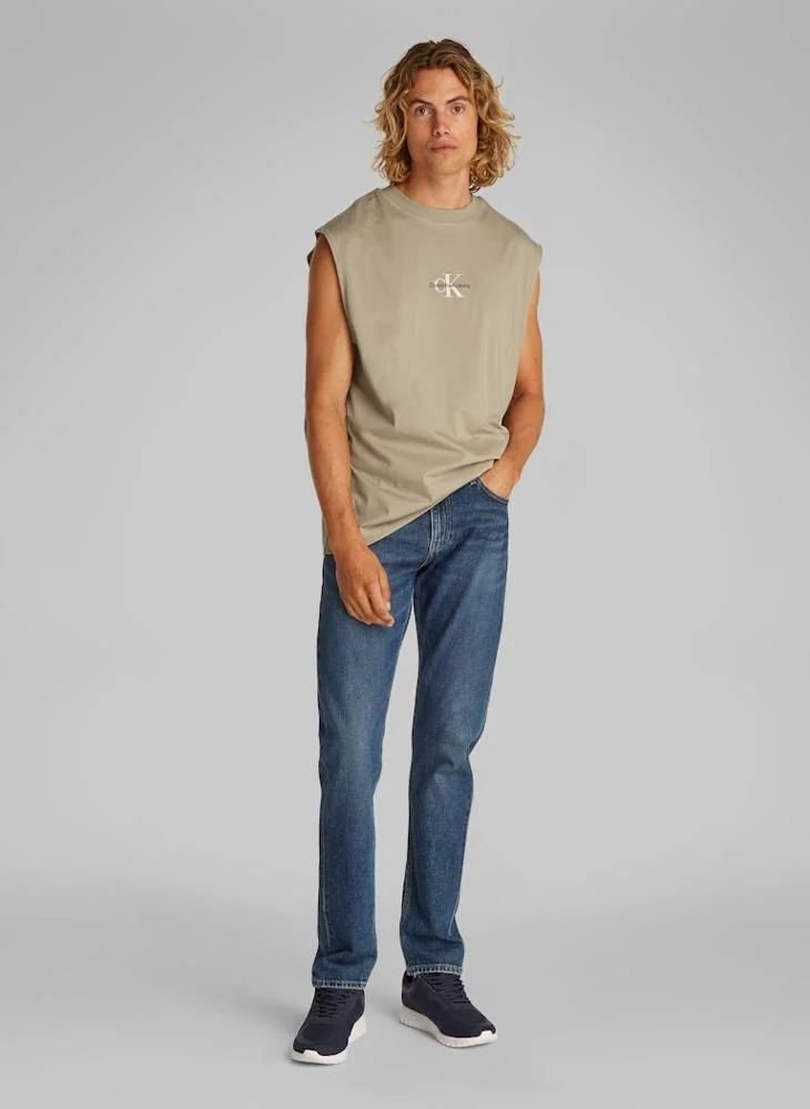 كالفن كلاين جينز Monologo Sleeveless T-Shirt