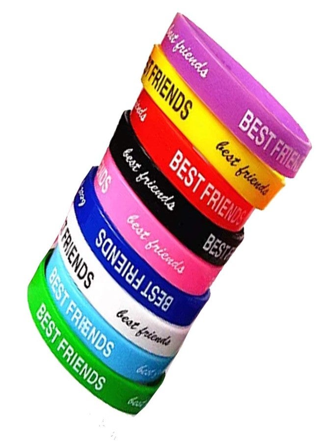 Tickles Silicone Friendship Band | Friendship Belt |Bracelet For Adult, Set of 24 (Color: Multicolor, Free Size) - Image 3