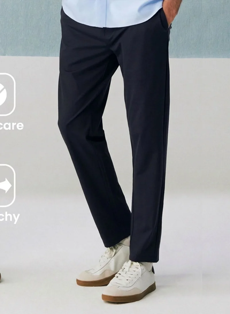 Giordano Men’s Slim Tapered Interlock Jogger with Elastic Waist