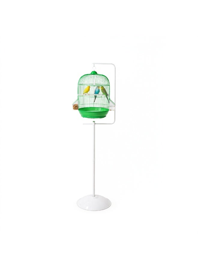 Dayang A309 Bird Cage with PED9910 Curved Stand Combo - Green & White - Image 3