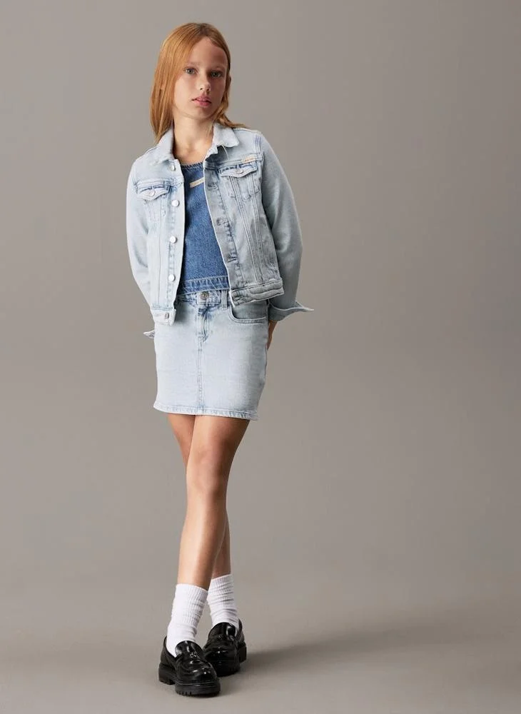 Calvin Klein Jeans DENIM TOP SOFT BLUE