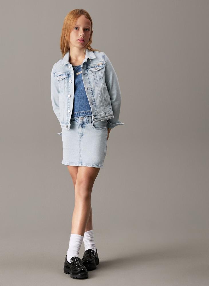 Calvin Klein Jeans DENIM TOP SOFT BLUE  - Image 4