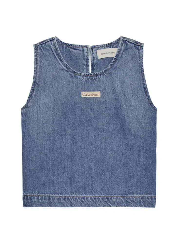 Calvin Klein Jeans DENIM TOP SOFT BLUE