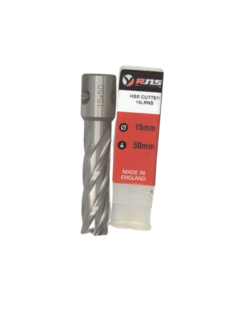 RNS 15x50 mm HSS Cutter with Universal Shank, High Speed Steel Core Drill Bit for Metal Cutting and Industrial Drilling Applications - Image 2