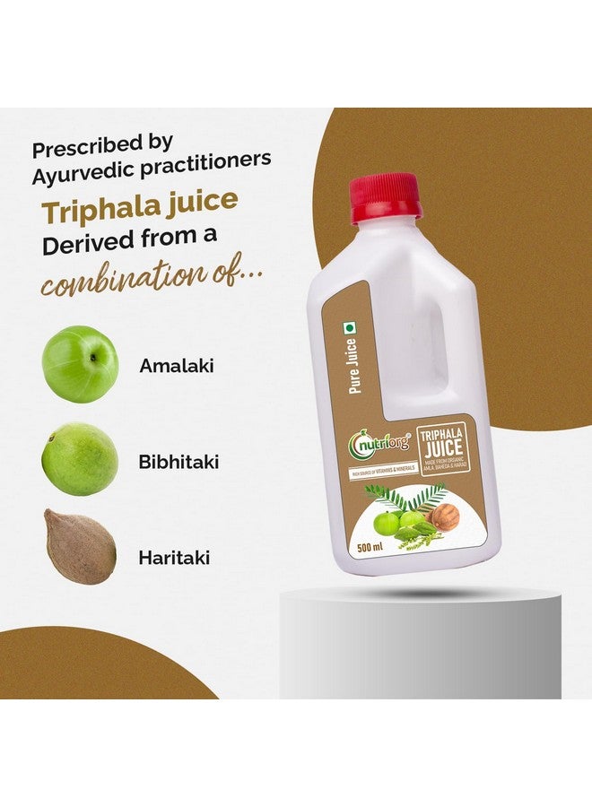 nutriorg Nutriorg Triphala Juice |100% Natural & Ayurvedic | Supports Digestive Wellness & Relieves Constipation | Rich in Antioxidants | No Added Sugar | 500ml - Image 5