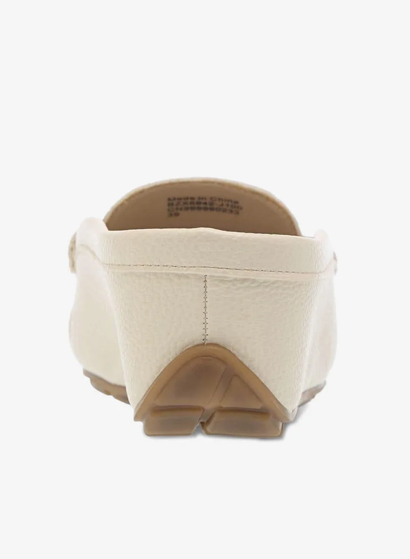 Flora Bella By Shoexpress CREAM Cutout Detail Slip-On Comfort Mules for Women | Best Price UAE