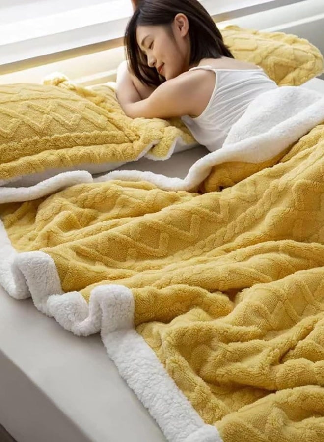 بطانية فليس ناعمة ودافئة وسميكة لشتاء، بطانية قابلة للعكس مريحة ورقيقة مناسبة للسرير والأريكة والكرسي. الحجم: 200*230 سم - Image 4