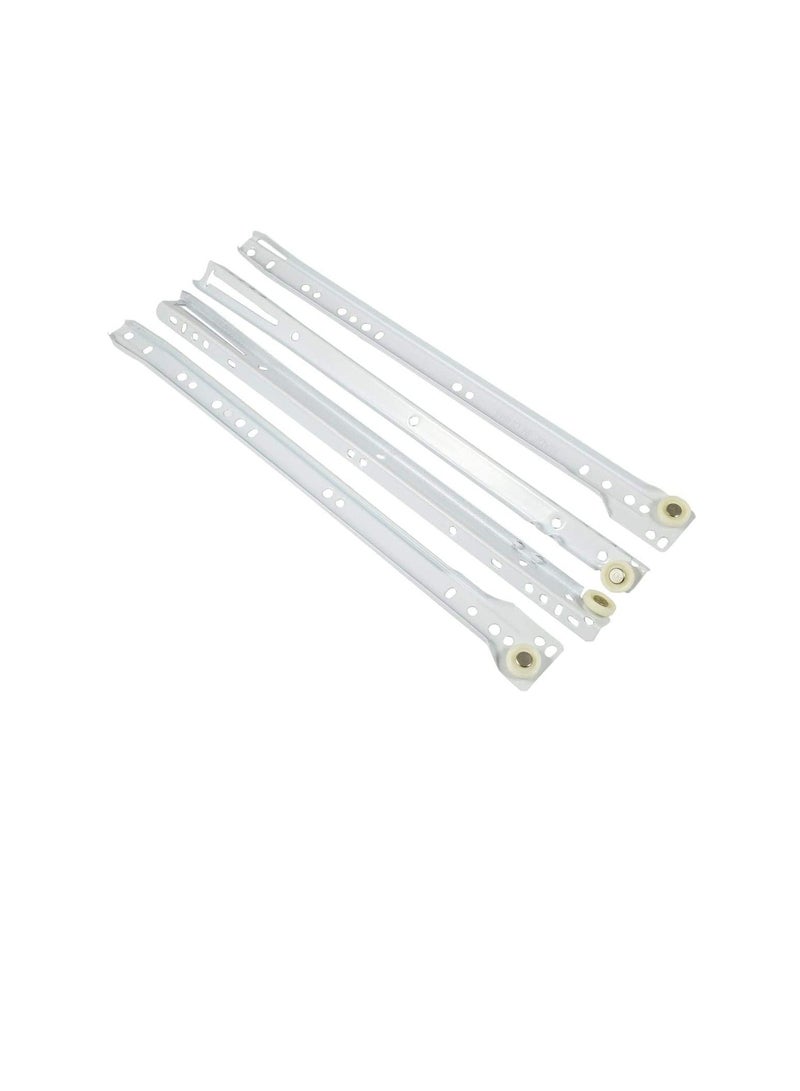 Bottom Mounted Heavy Drawer Slides - White - 14 inch - 4 Pieces  - Image 1
